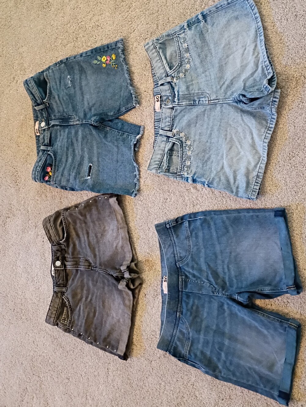 Kids Denim Shorts Pack - Blue and Gray
